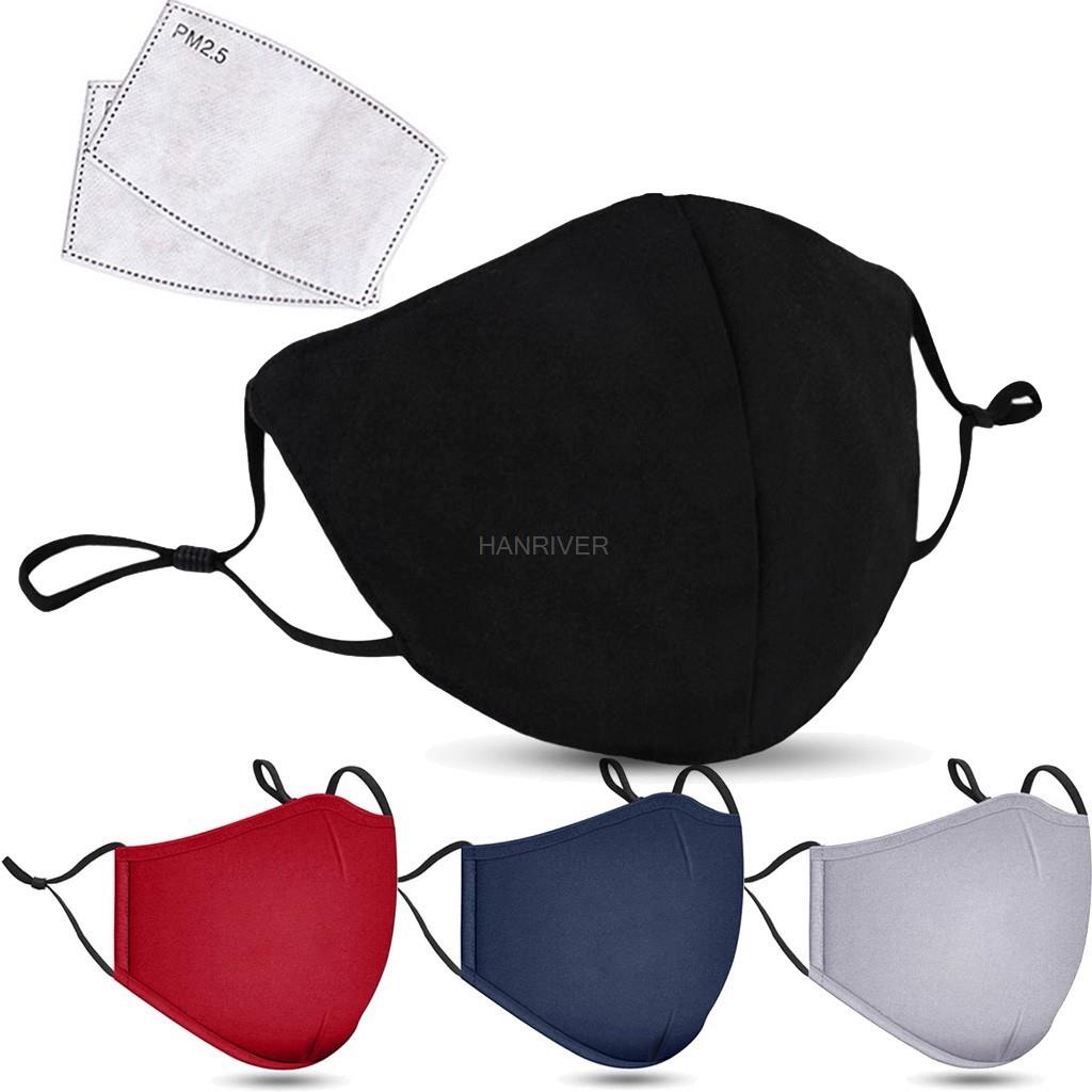 Cloth Face Mask Washable - Katoenen gezichtsmasker PM2.5 Actief koolmasker Wasbaar