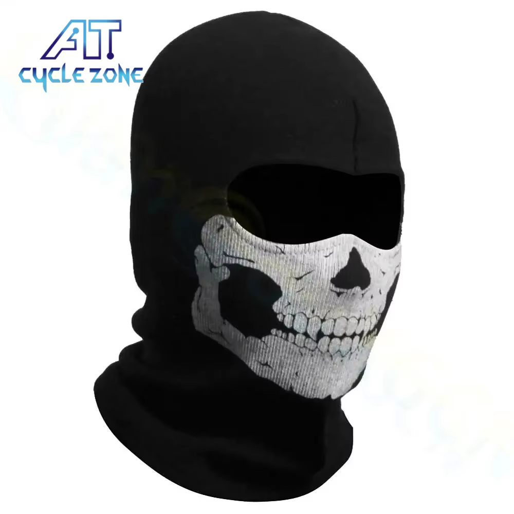 Cloth Face Mask Washable - Motor Bivakmuts Volgelaatsmasker Schedelprint Motor Volgelaatsmasker