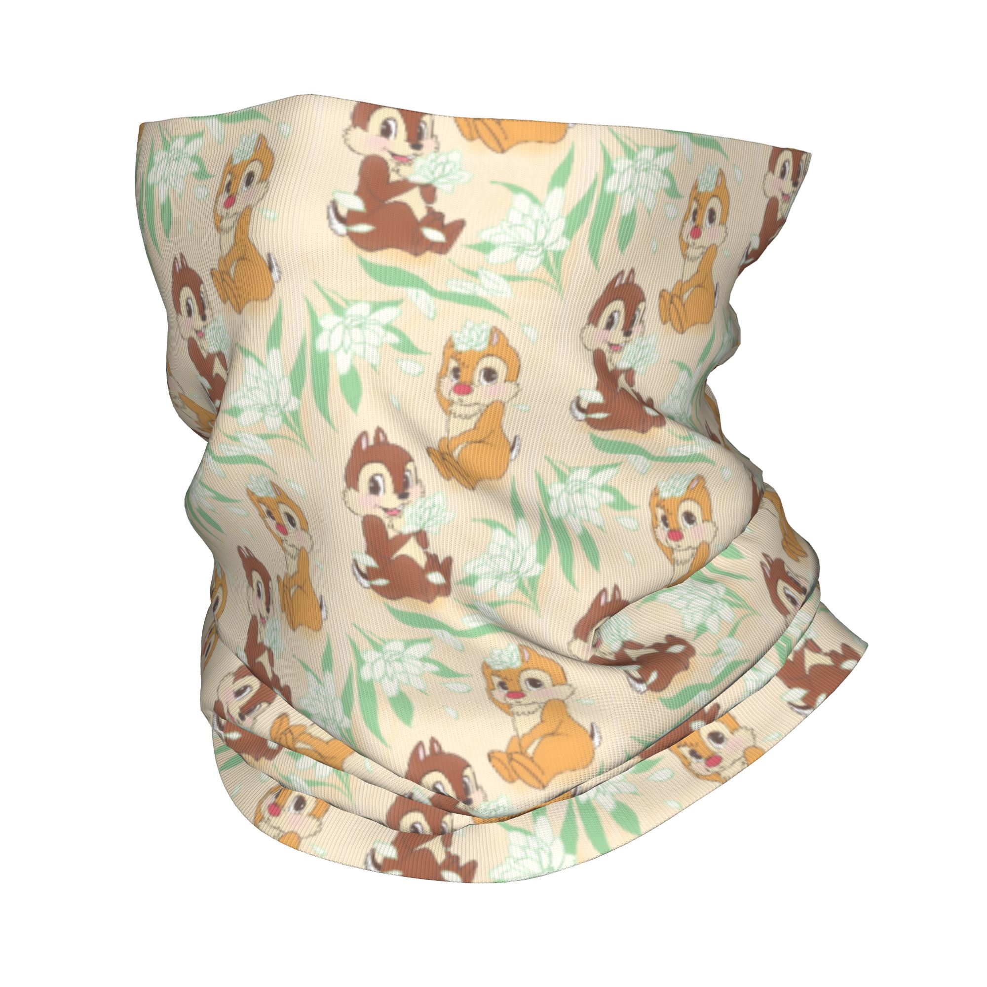 Neck Gaiter Face Cover - Aangepaste schattige C-Chip en D-Dale bandana