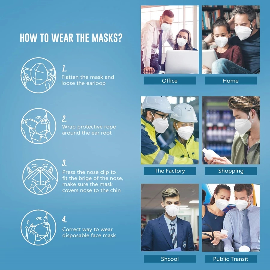 10-200 stuks Mascarillas FPP2  - Disposable Surgical Mask recensie en prijs