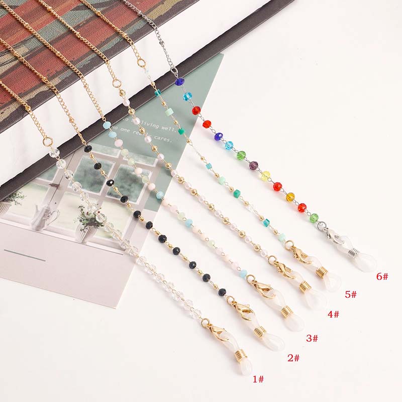 Nieuwe mode kleurrijke kristal - Mask Chain Holder recensie en prijs