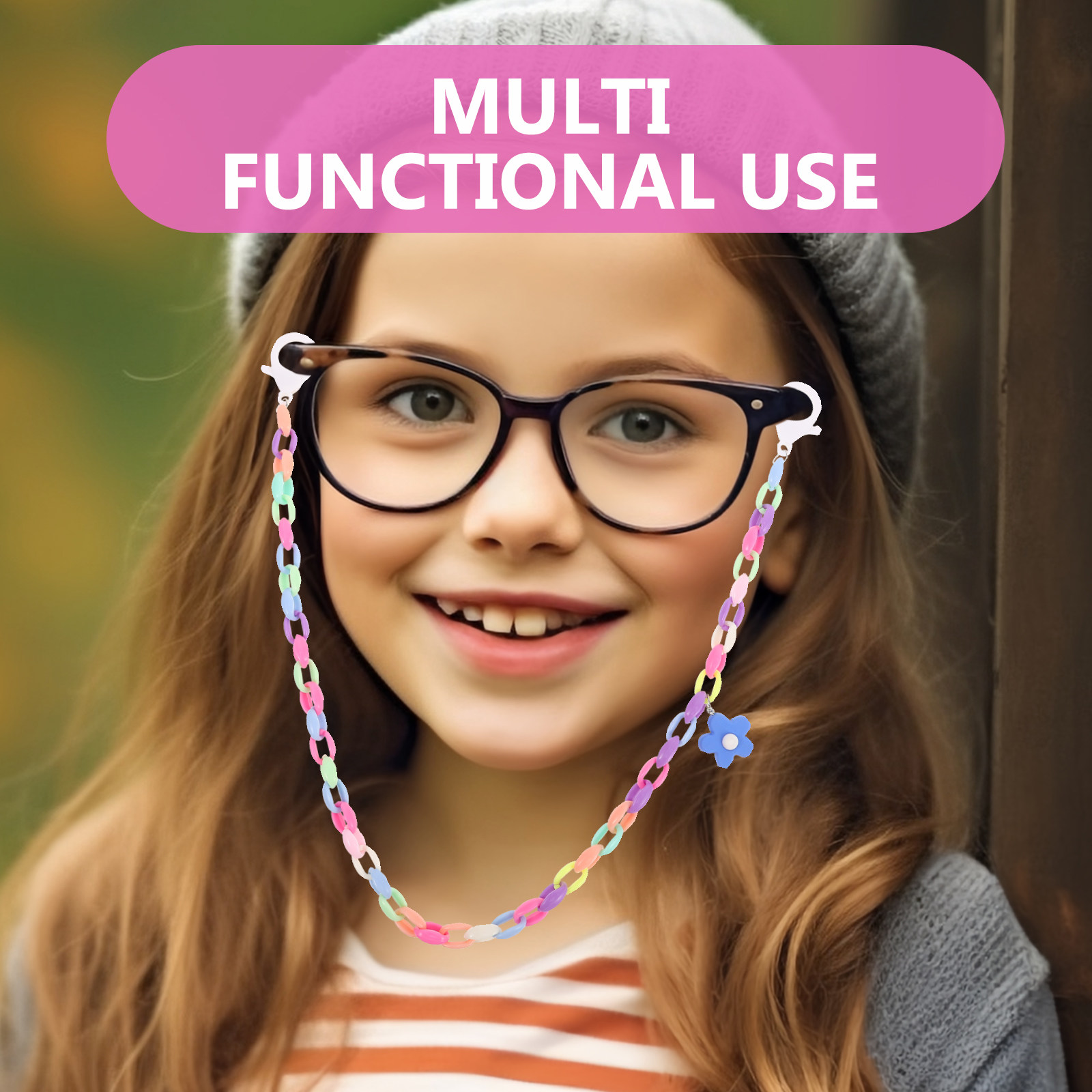 Kindermaskerketting, kleurrijk - Mask Chain Holder recensie en prijs